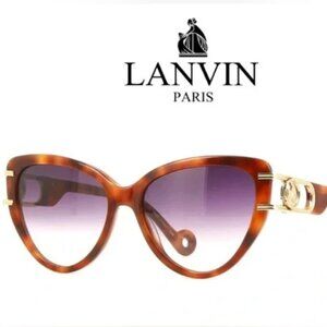 Lanvin Mother and Child 56mm Gradient Cat Eye Sunglasses light havana
